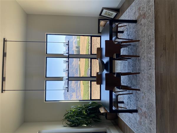 Isaac Rustic Lodge Brown Wood Rectangular Dining Table - 78" Image 1