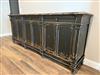 Marjorie French Country Black Pine Wood 3 Drawer 6 Door Sideboard Image 1
